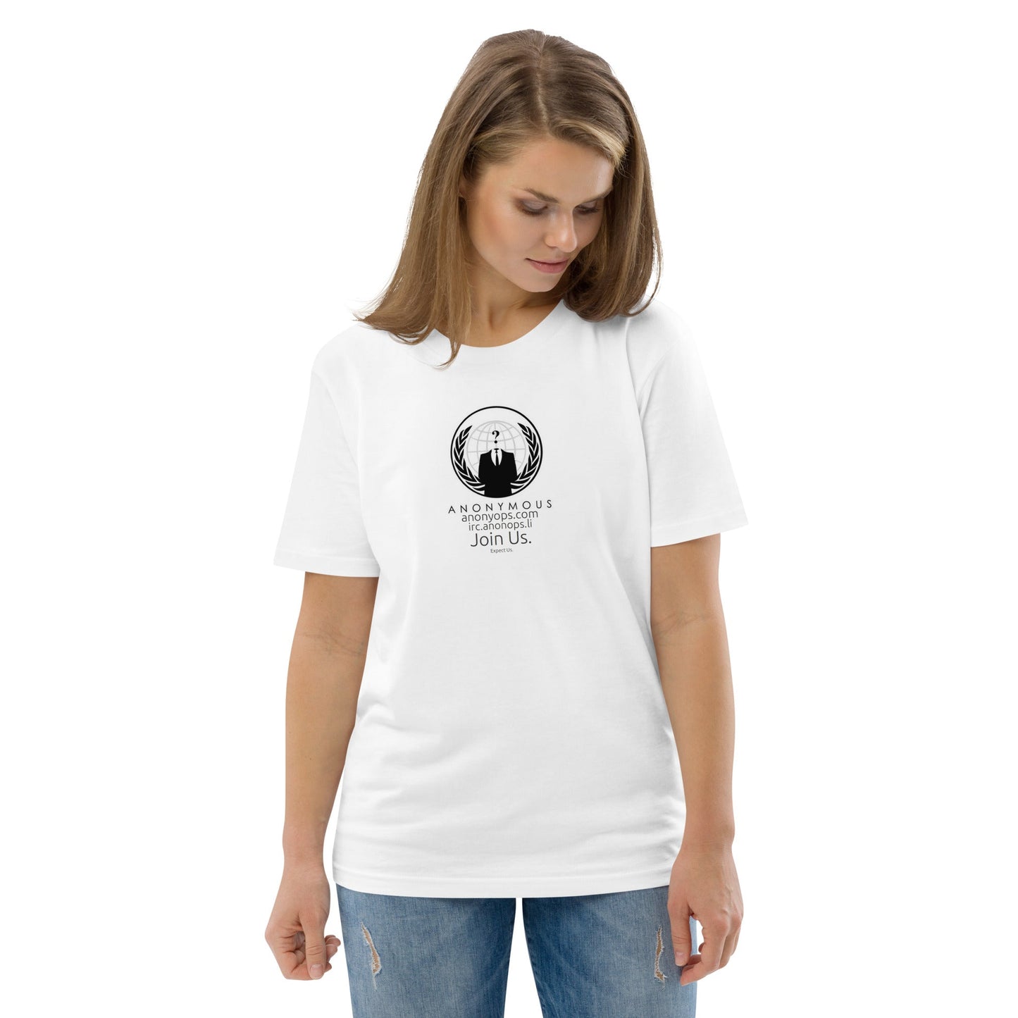 Anonymous rules of engagement - Join Us Unisex organic cotton t-shirt - Propaganda Department