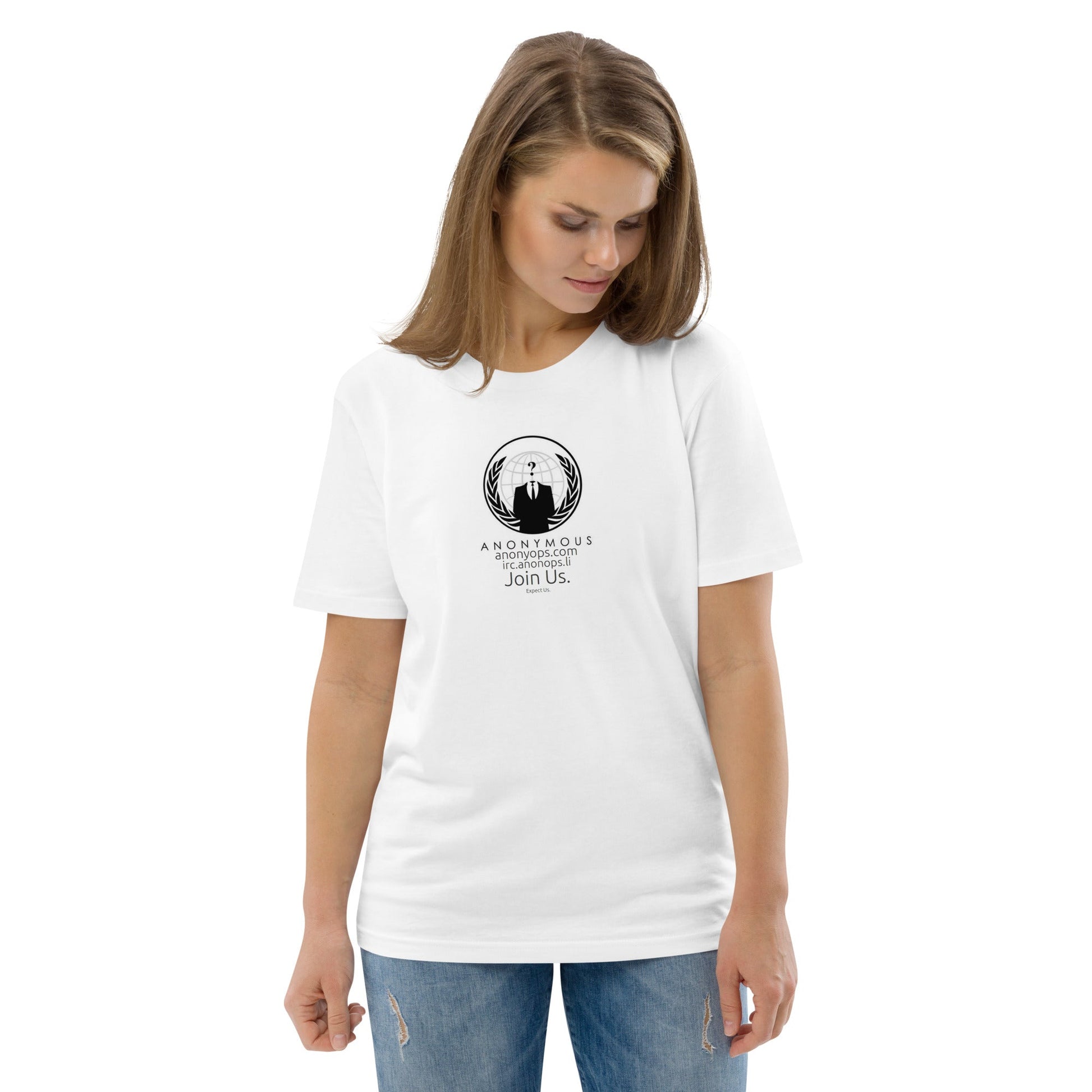Anonymous rules of engagement - Join Us Unisex organic cotton t-shirt - Propaganda Department