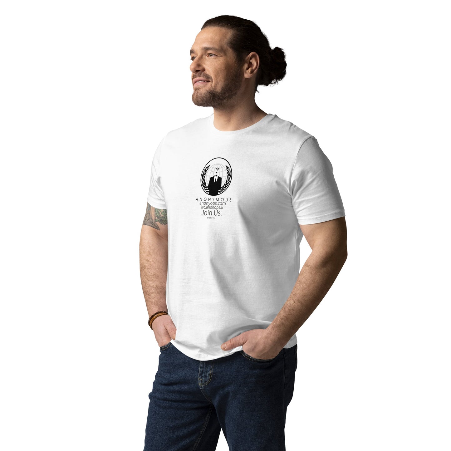 Anonymous rules of engagement - Join Us Unisex organic cotton t-shirt - Propaganda Department