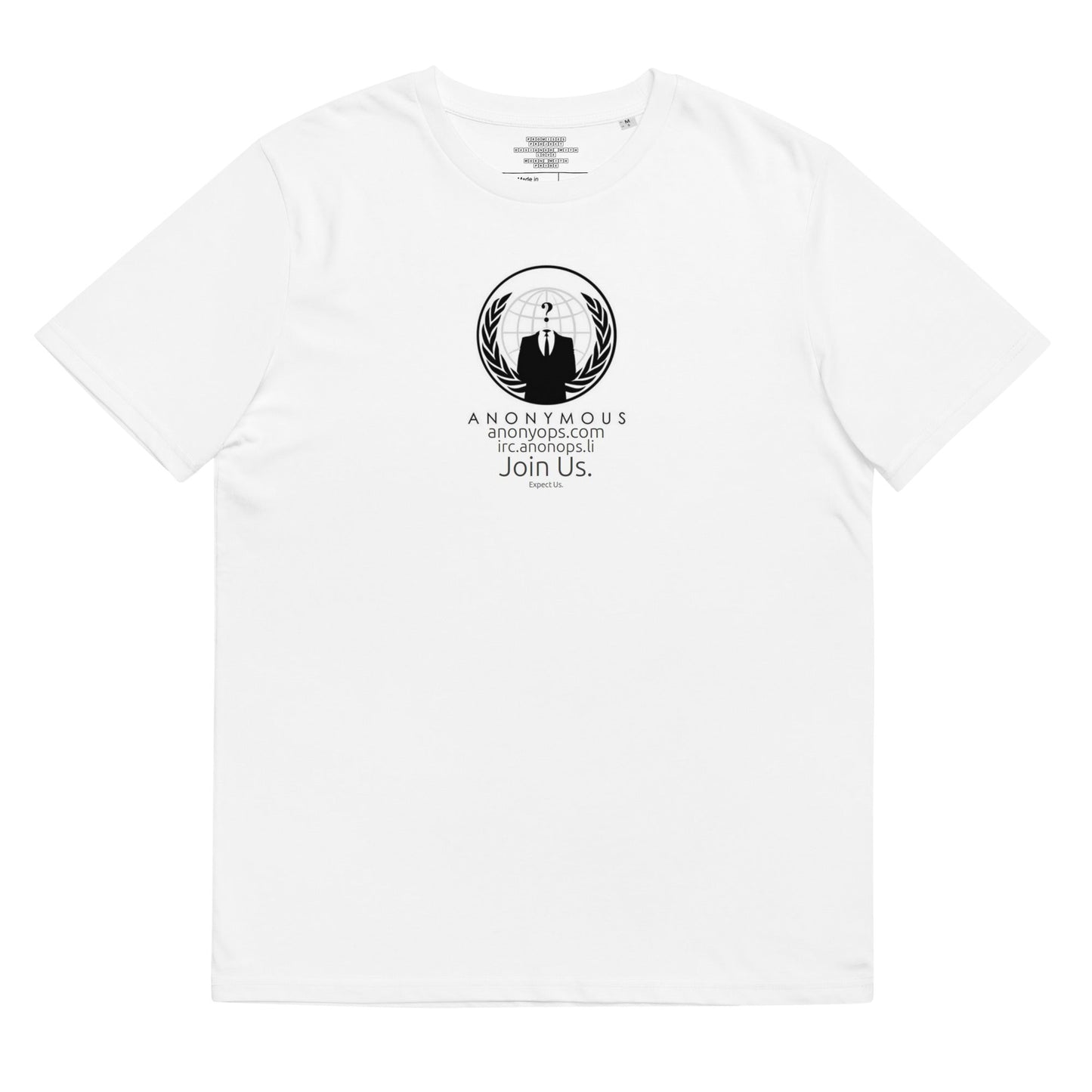 Anonymous rules of engagement - Join Us Unisex organic cotton t-shirt - Propaganda Department