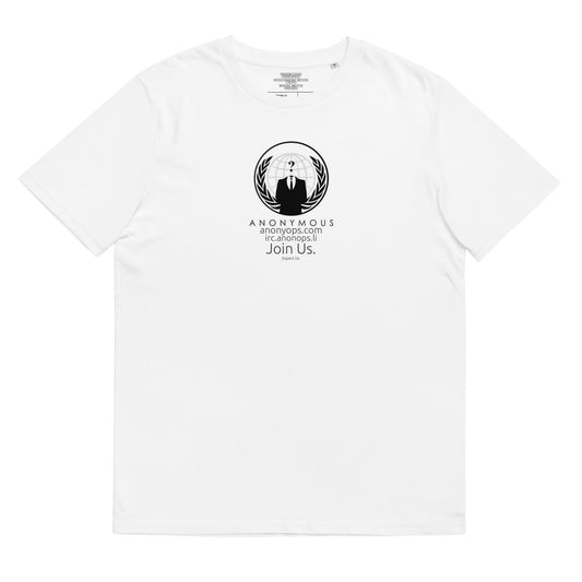 Anonymous rules of engagement - Join Us Unisex organic cotton t-shirt - Propaganda Department