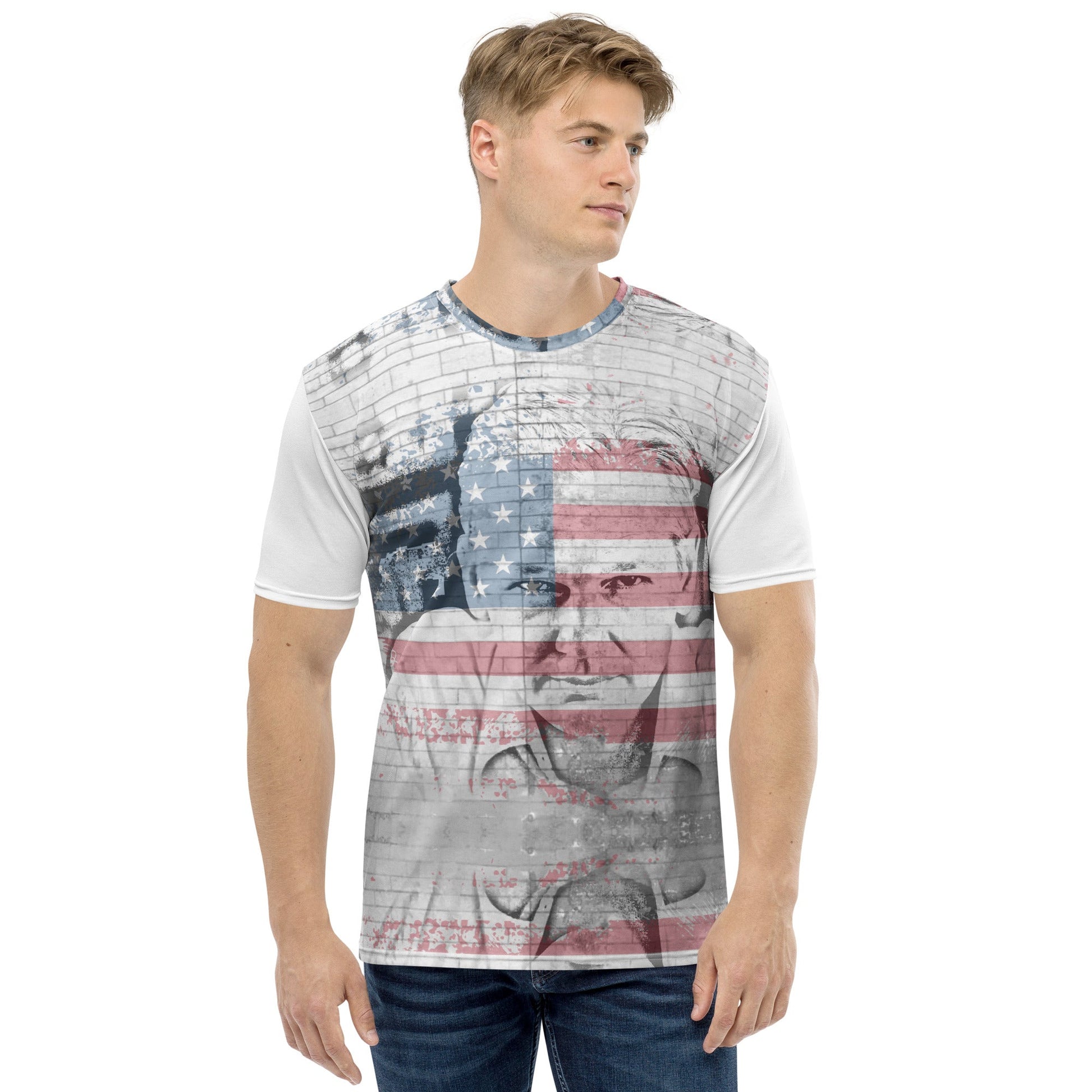 Julian Assange All - Over Print Men's Crew Neck T-Shirt - Propaganda Department