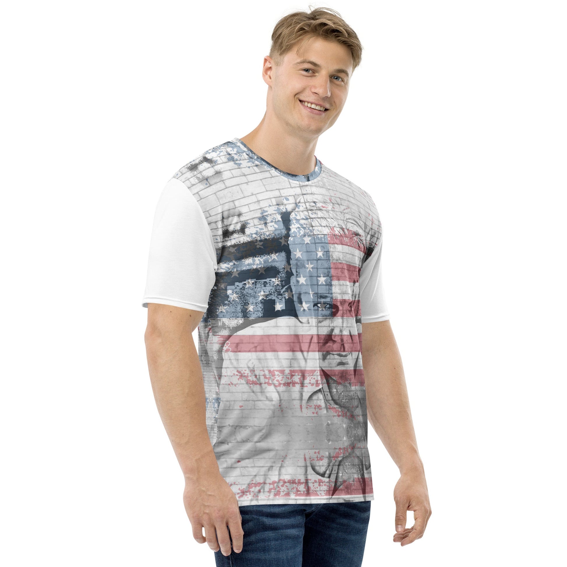 Julian Assange All - Over Print Men's Crew Neck T-Shirt - Propaganda Department