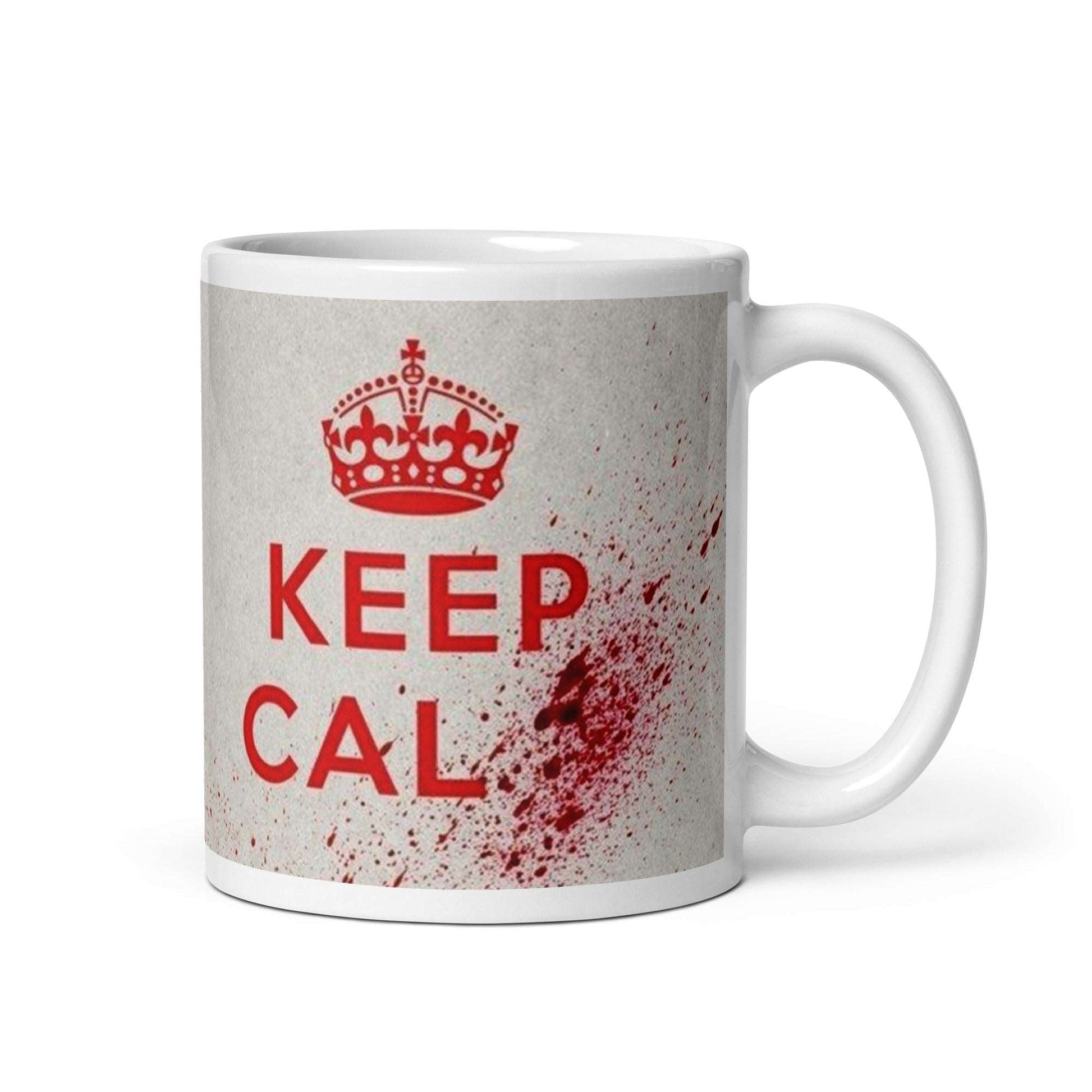 Keep Calm and Carry On 1939 British wartime poster ceramic mug, Pen vs Sword