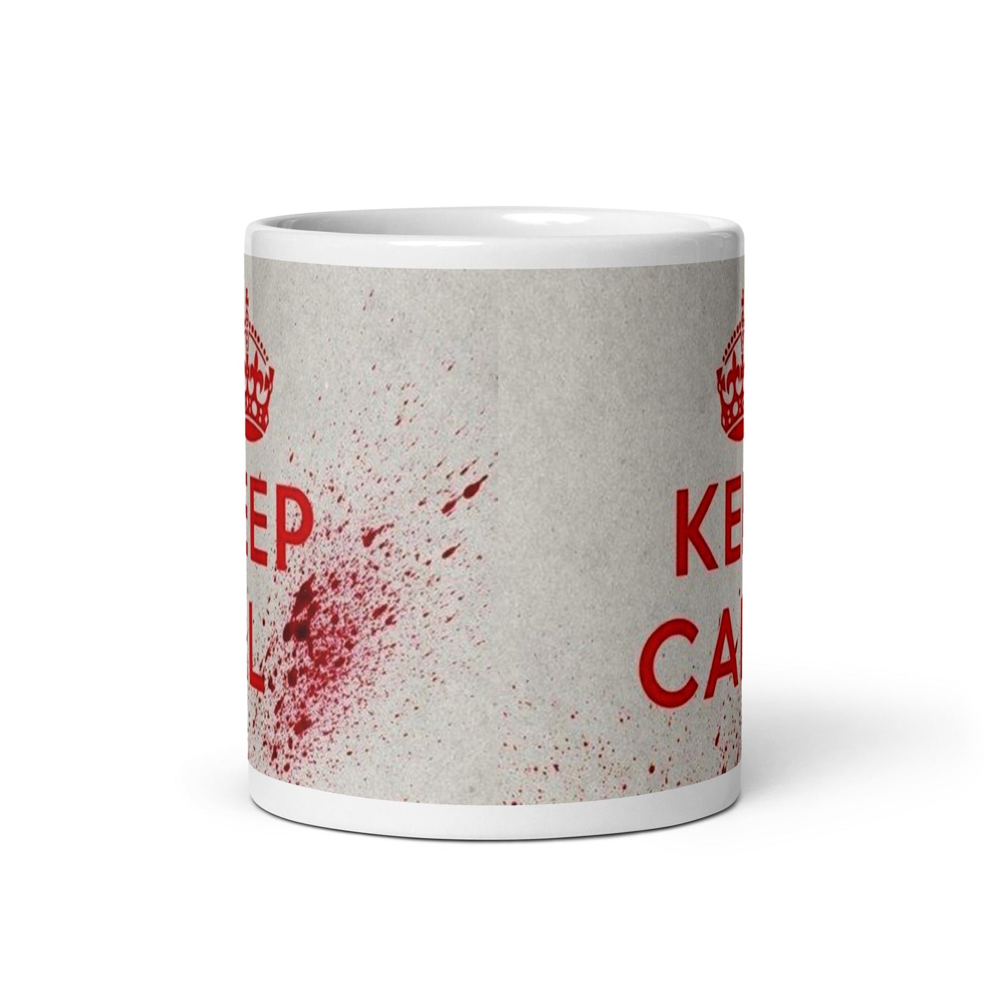 Keep Calm and Carry On 1939 British wartime poster ceramic mug, Pen vs Sword