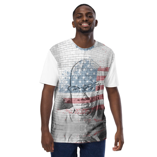 Malcolm X All - Over Print Men's Crew Neck T-Shirt - Propaganda Department