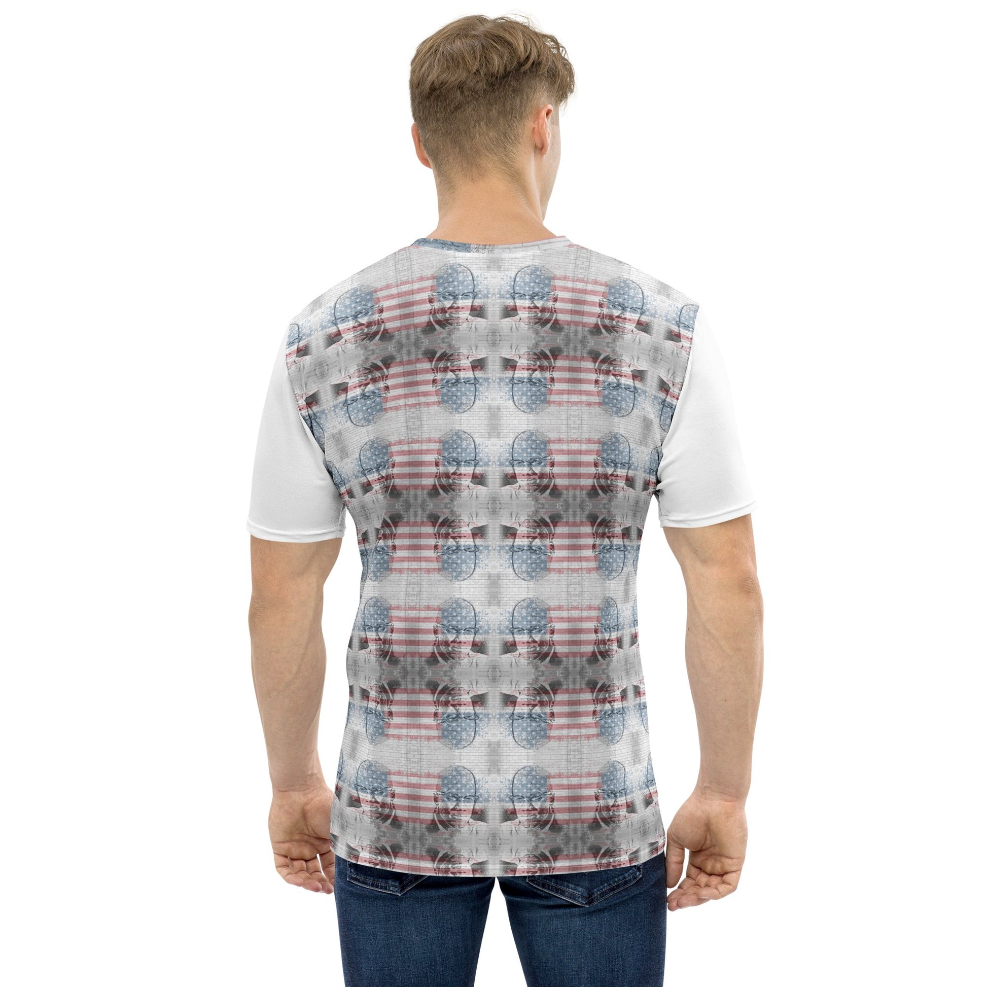 Malcolm X All - Over Print Men's Crew Neck T-Shirt - Propaganda Department