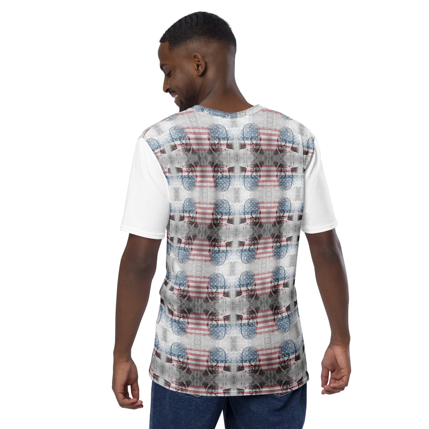 Malcolm X All - Over Print Men's Crew Neck T-Shirt - Propaganda Department