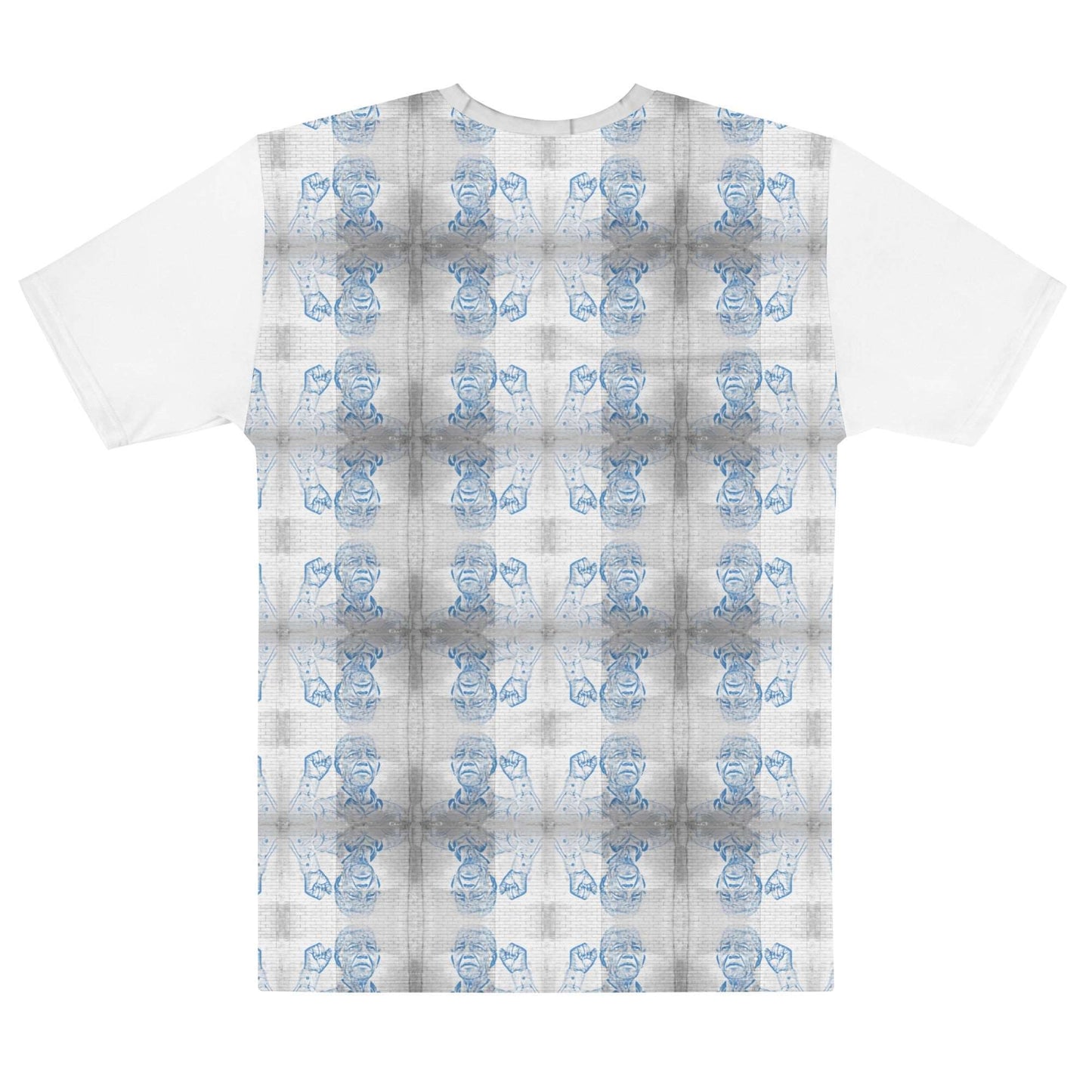 Nelson Mandela : All - Over Print Men's Crew Neck T-Shirt - Propaganda Department