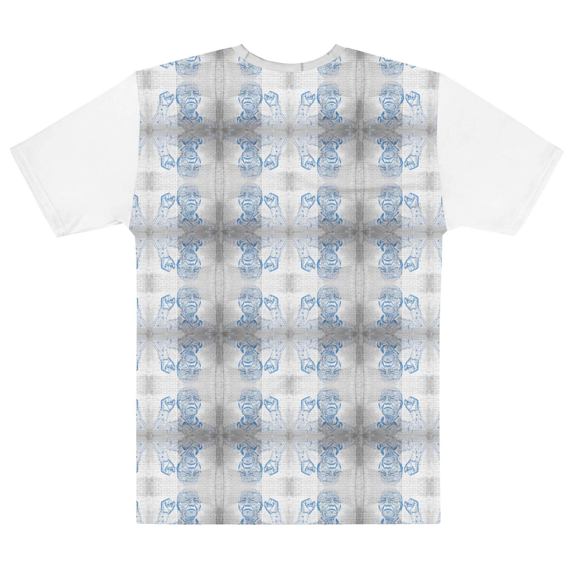 Nelson Mandela : All - Over Print Men's Crew Neck T-Shirt - Propaganda Department