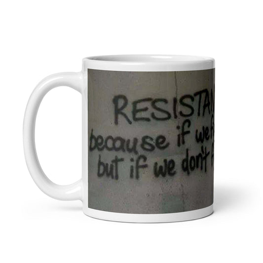 Resistance graffiti ceramic mug - Propaganda Department