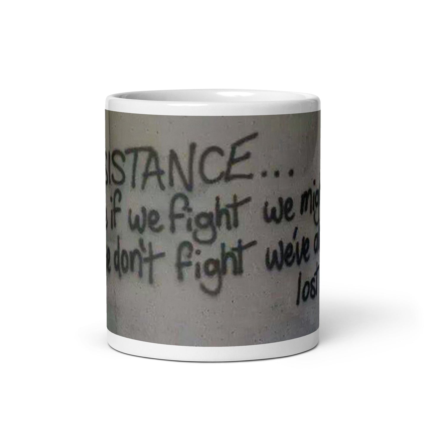 Resistance graffiti ceramic mug - Propaganda Department