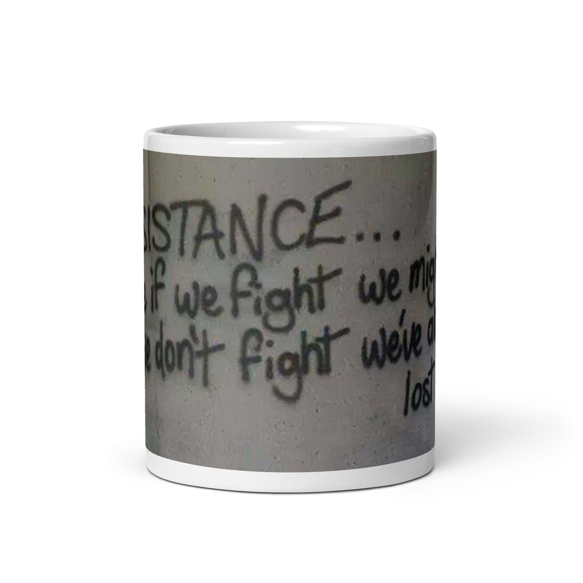Resistance graffiti ceramic mug - Propaganda Department