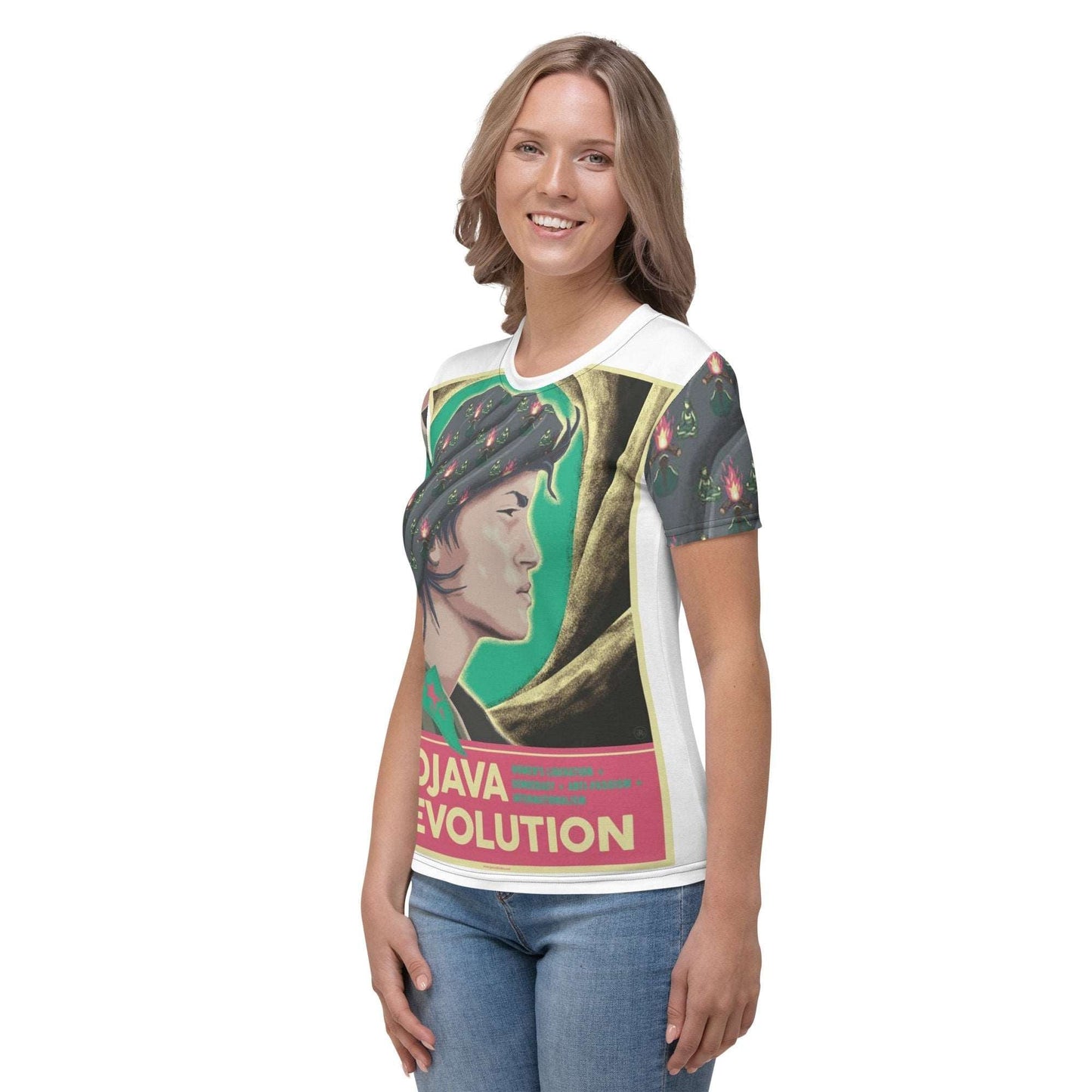 Rojava Revolution - All - Over Print Women's Crew Neck T-Shirt - Propaganda Department
