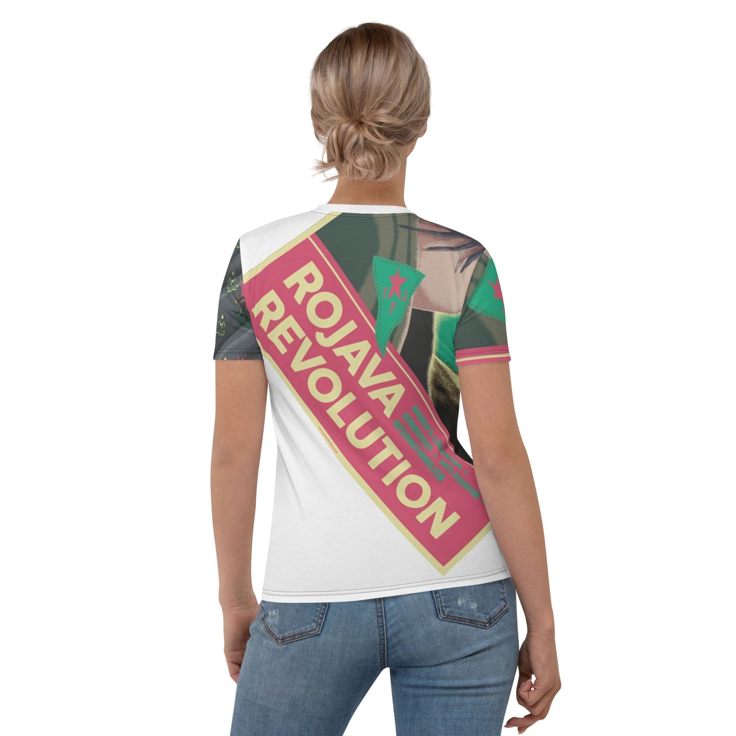 Rojava Revolution - All - Over Print Women's Crew Neck T-Shirt - Propaganda Department