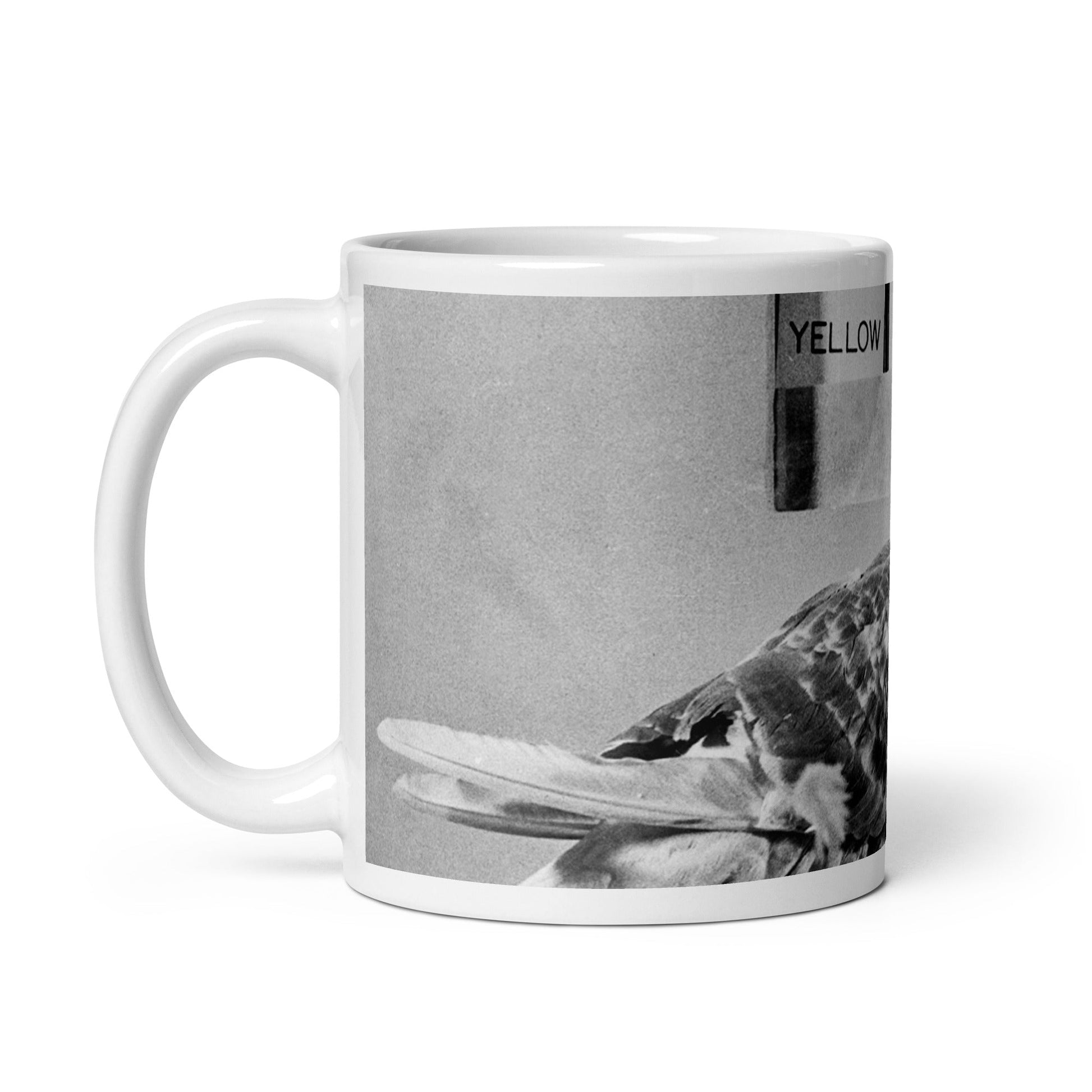 Skinner Box Pigeon operant conditioning ceramic mug, psychology protest art, Pen vs Sword