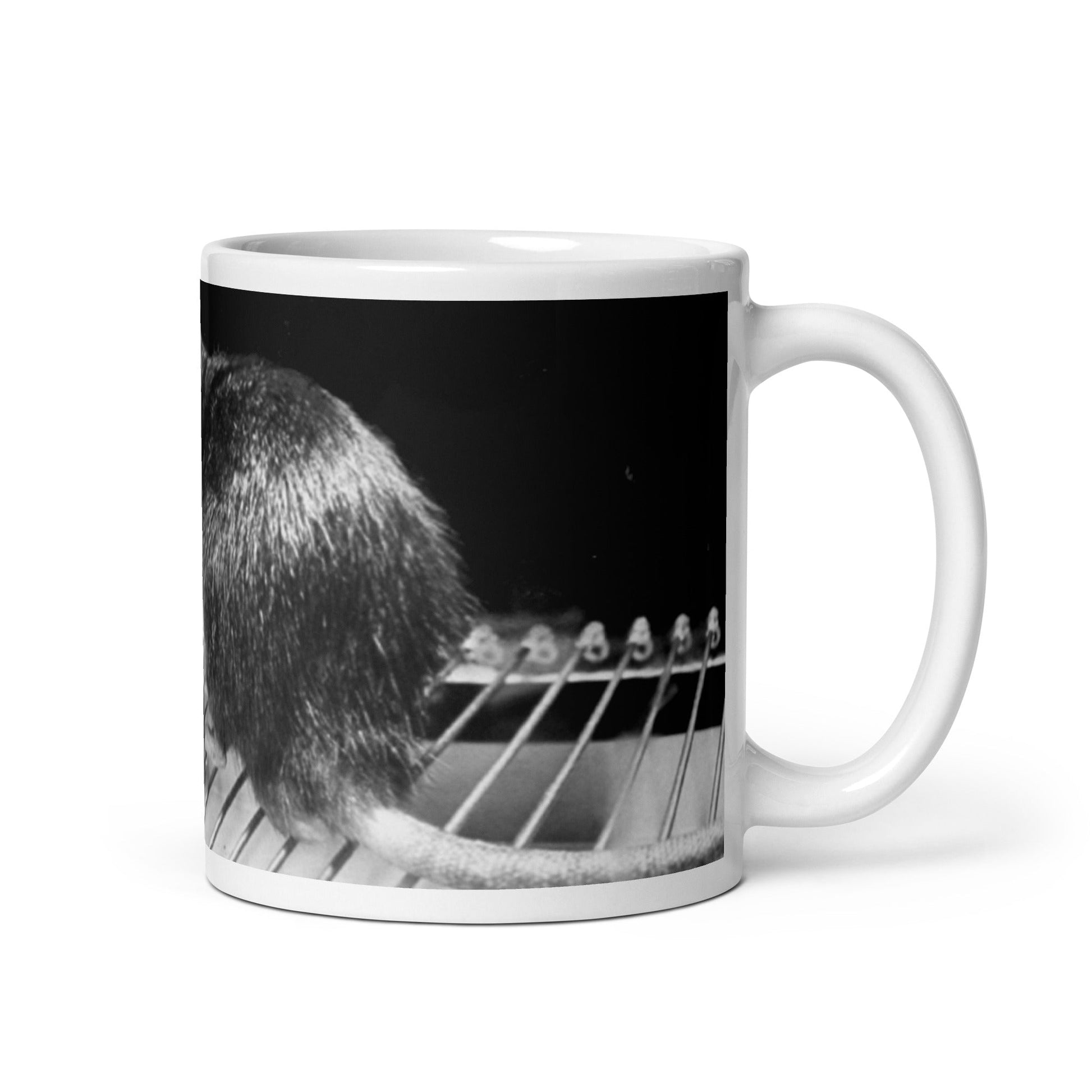 Skinner Box Rat operant conditioning ceramic mug, psychology protest art, Pen vs Sword