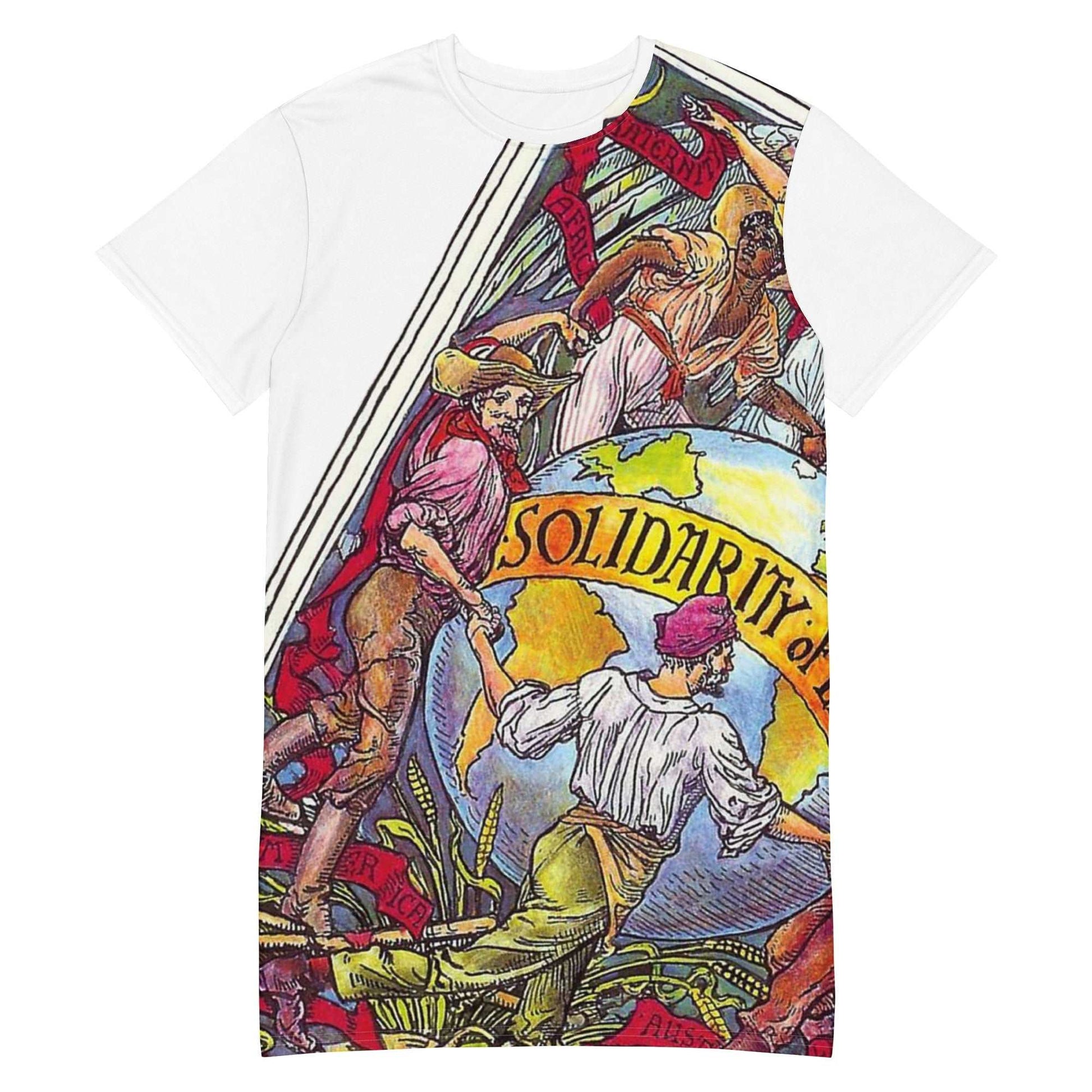 Walter Crane Solidarity - All - Over Print Dress - Propaganda Department