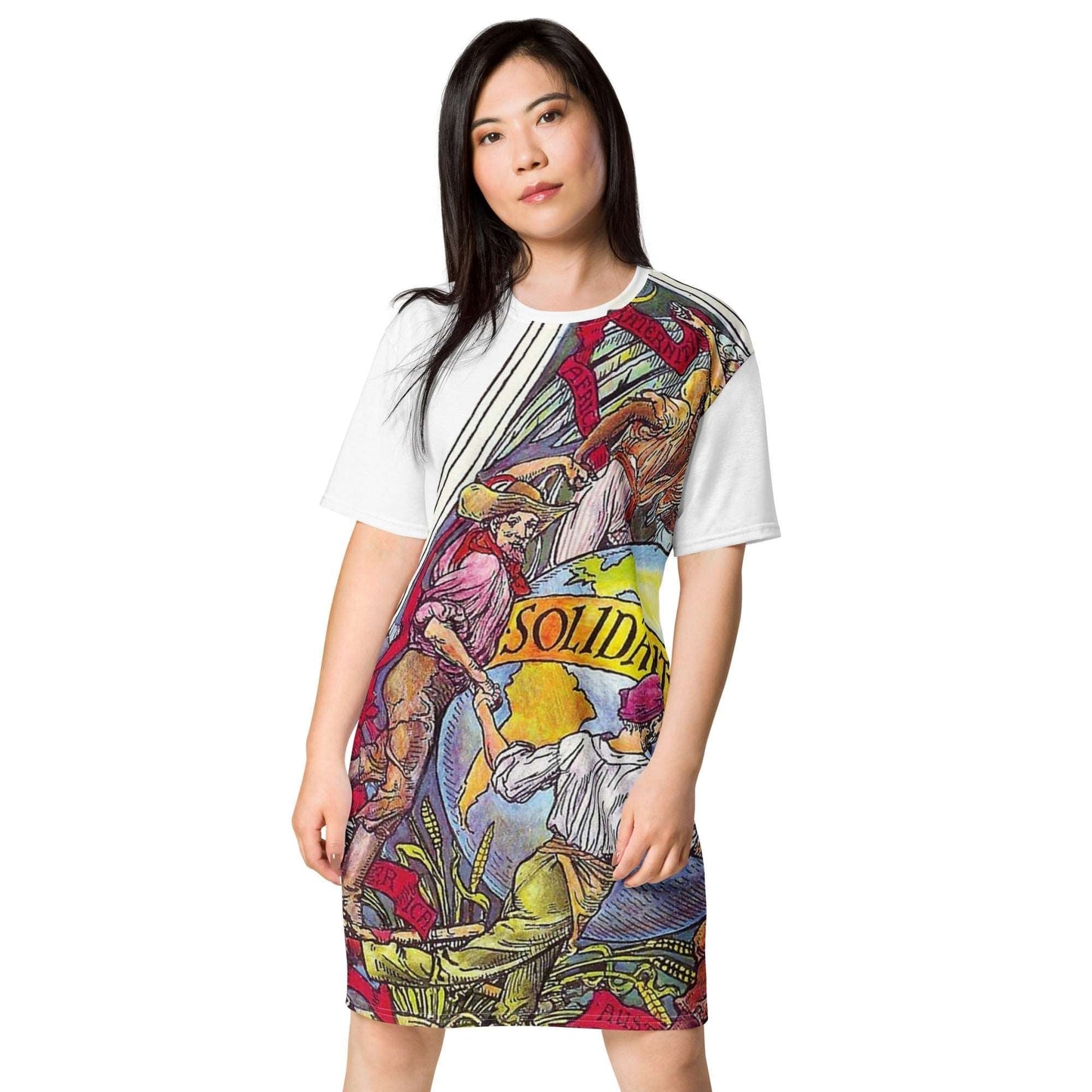 Walter Crane Solidarity - All - Over Print Dress - Propaganda Department