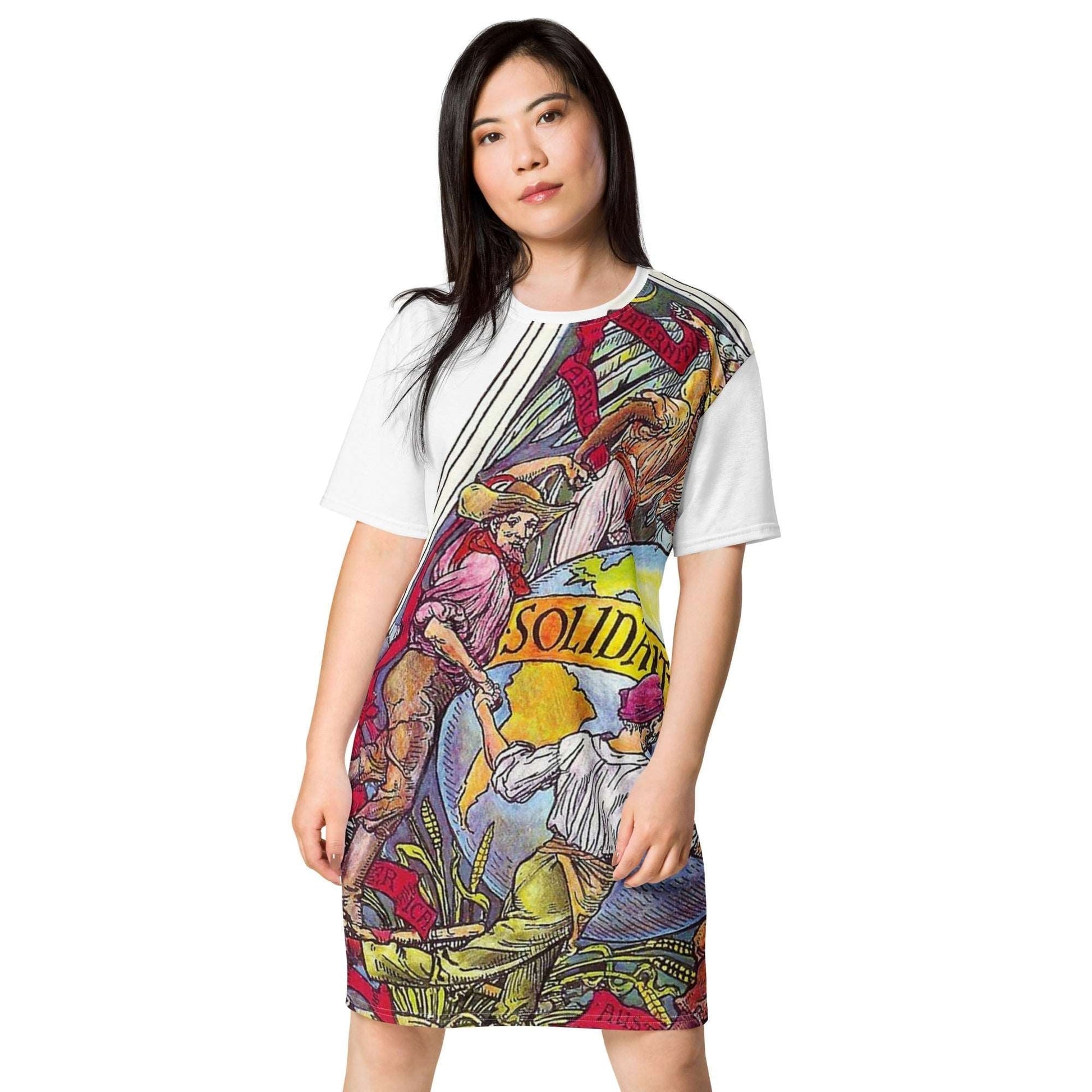 Walter Crane Solidarity - All - Over Print Dress - Propaganda Department