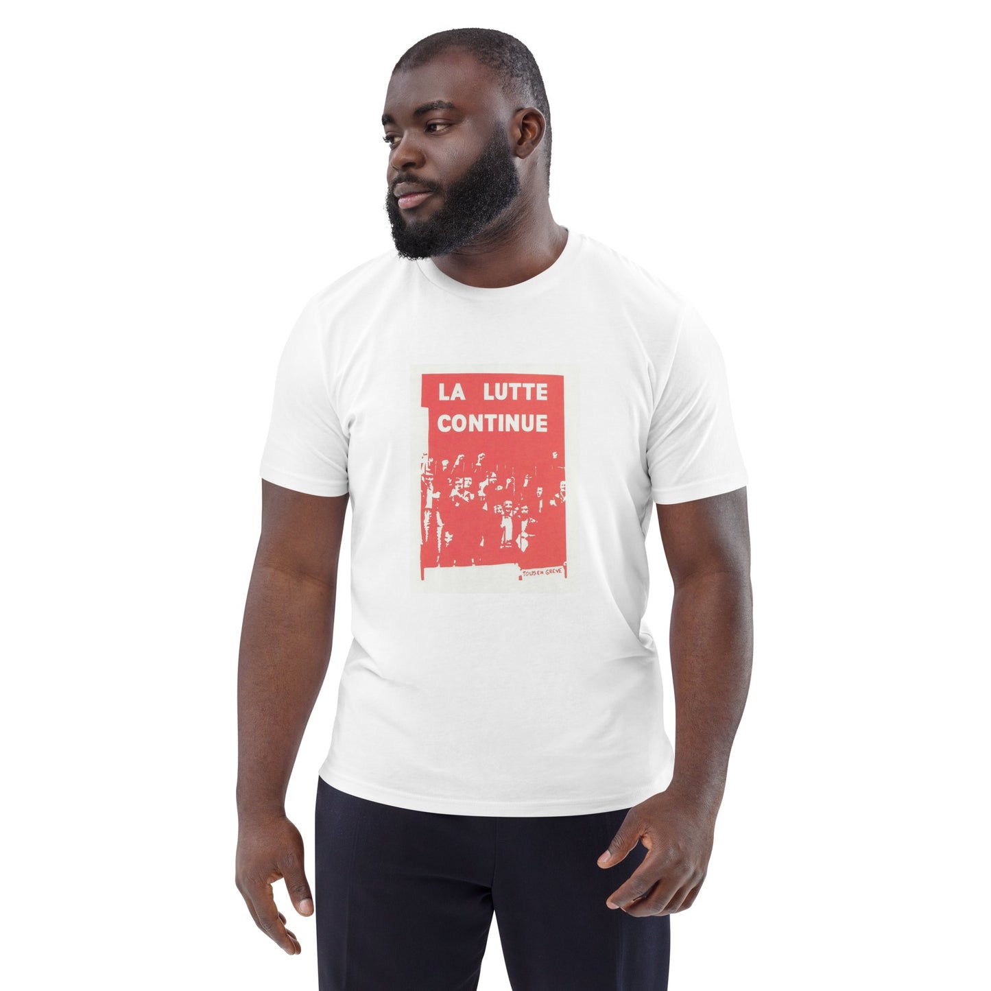 The Struggle Continues - Unisex organic cotton t-shirt - Propaganda Department