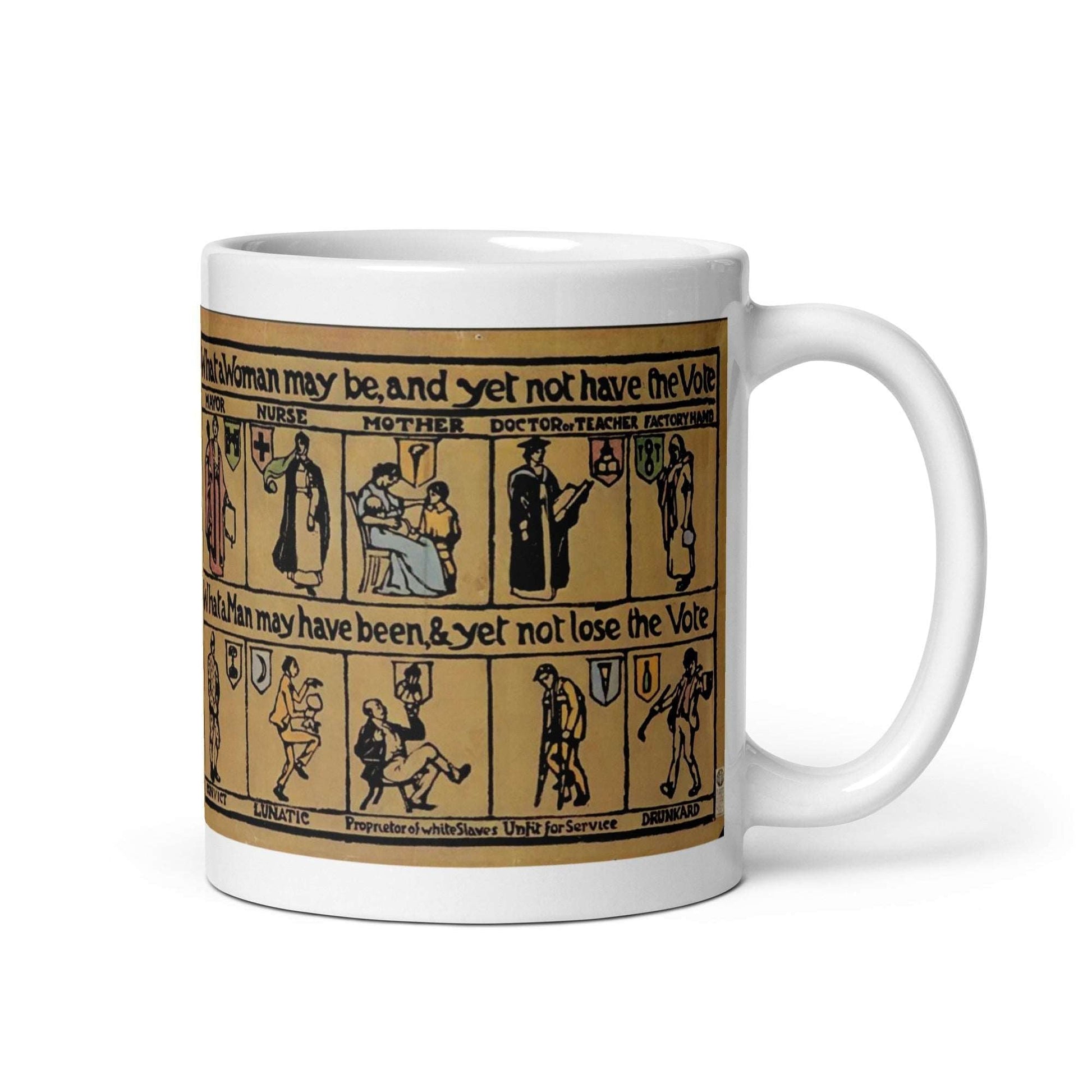 What A Woman! Suffrage Atelier Ceramic Mug - Propaganda Department