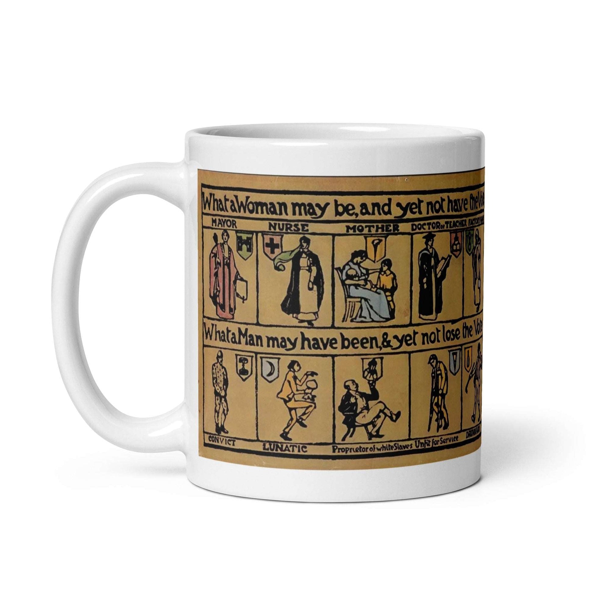 What A Woman! Suffrage Atelier Ceramic Mug - Propaganda Department